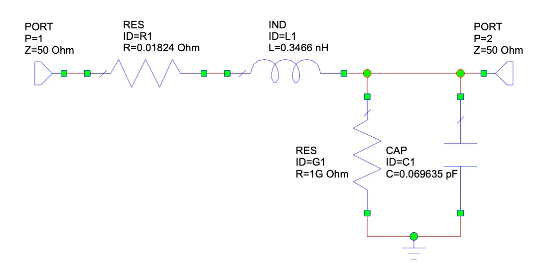 Distributed model cell for the quarter-wave transformer